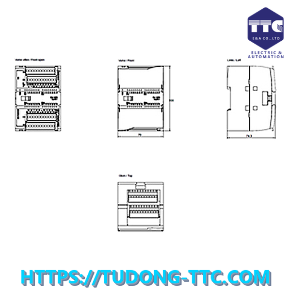 6ES7223-1PL32-0XB0|SM 1223 Digital I/O Module, 16 DI / 16 DO - Ảnh 3